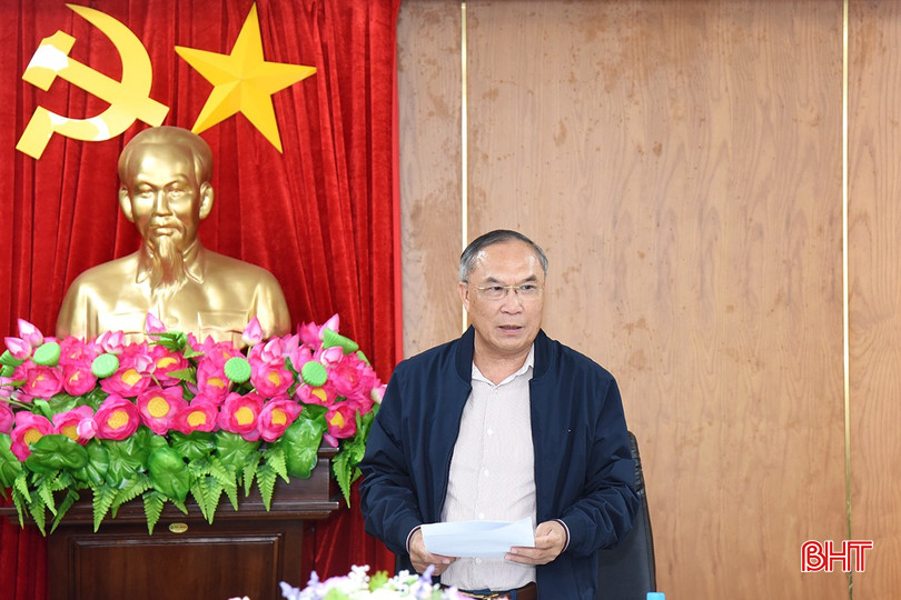 Trưởng ban Tổ chức Tỉnh ủy Võ Hồng Hải kết luận cuộc họp. bqbht_br_dsc-7134-copy.jpg