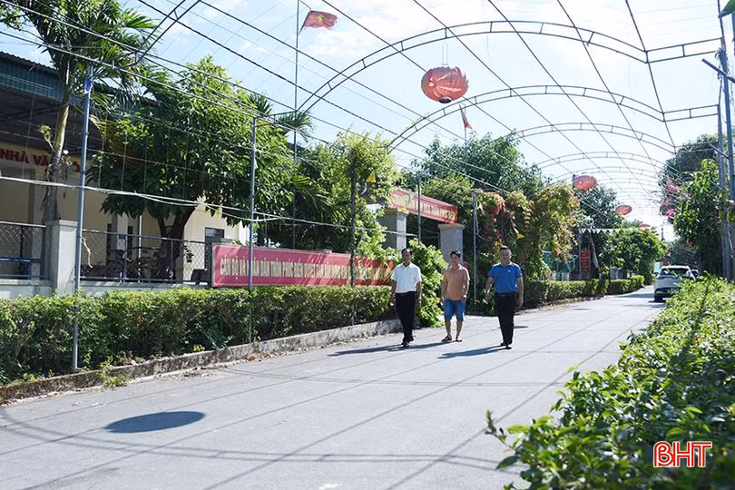 Xã Nam Điền (Thạch Hà) đạt chuẩn NTM kiểu mẫu lĩnh vực nổi trội về du lịch.