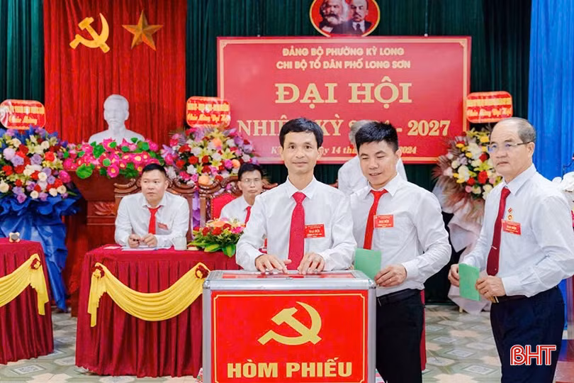 183/183 chi bộ trực thuộc đảng bộ cơ sở ở TX Kỳ Anh đã bầu 539 chi ủy viên.