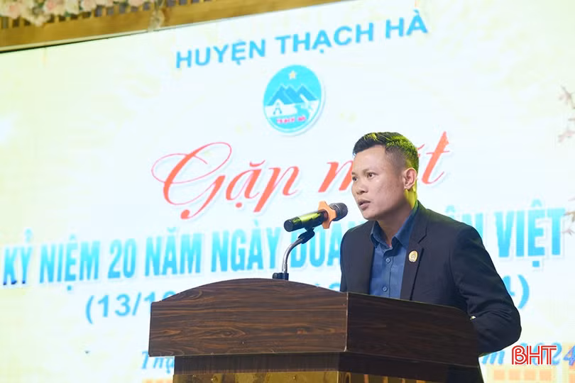 Đại diện Công ty TNHH Hợi Đồng phát biểu tại chương trình.