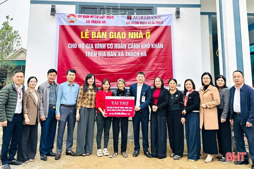 Từ đầu năm 2025 đến nay, xã Thạch Hà huy động nguồn lực xây mới 26 nhà, sửa chữa 56 nhà cho hộ nghèo, hộ cận nghèo.