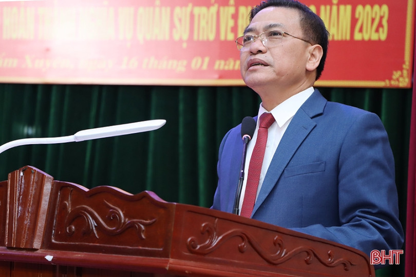 Cẩm Xuyên gặp mặt thanh niên lên đường làm nhiệm vụ bảo vệ Tổ quốc