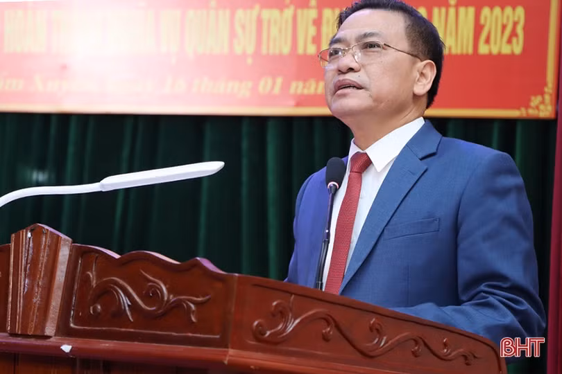 Cẩm Xuyên gặp mặt thanh niên lên đường làm nhiệm vụ bảo vệ Tổ quốc