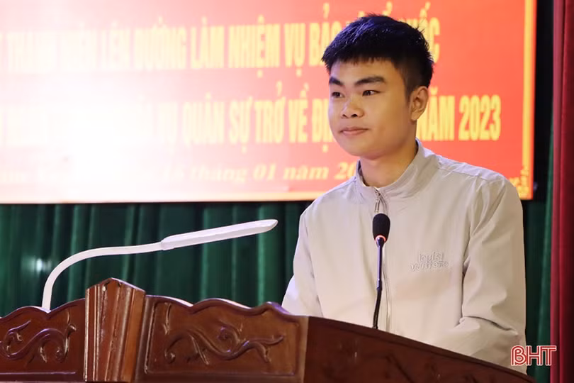 Cẩm Xuyên gặp mặt thanh niên lên đường làm nhiệm vụ bảo vệ Tổ quốc