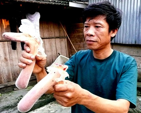 Đôi nhung hươu trị giá 5-6 triệu đồng Đôi nhung hươu trị giá 5-6 triệu đồng