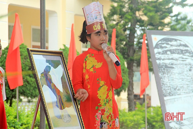 Học sinh quê hương cụ Nguyễn tranh tài “Trường em với kiệt tác truyện Kiều”