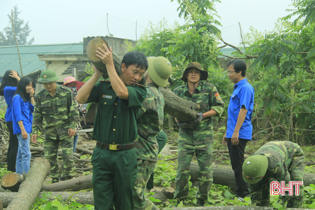 LLVT Nghi Xuân giúp dân xây dựng khu dân cư kiểu mẫu