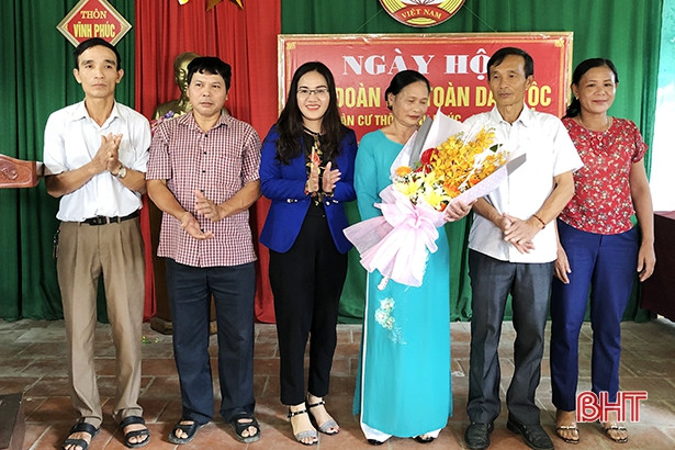 Chủ nhiệm Ủy ban Kiểm tra Tỉnh ủy vui hội kết đoàn tại Đức Thọ