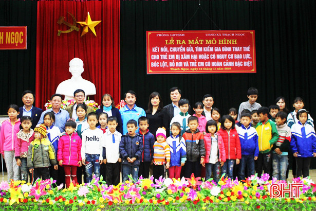 Xã miền núi Thạch Hà ra mắt mô hình chăm sóc trẻ có “hoàn cảnh đặc biệt”
