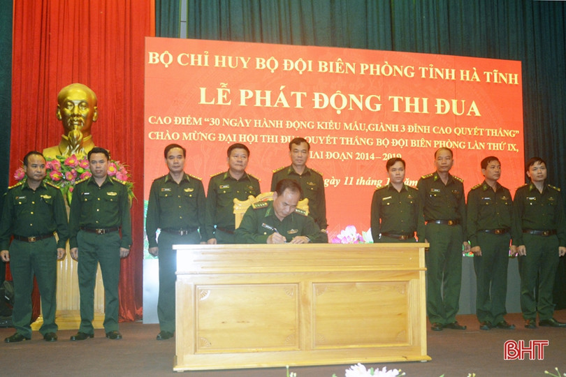 Bộ đội Biên phòng Hà Tĩnh “30 ngày hành động kiểu mẫu, giành 3 đỉnh cao quyết thắng”