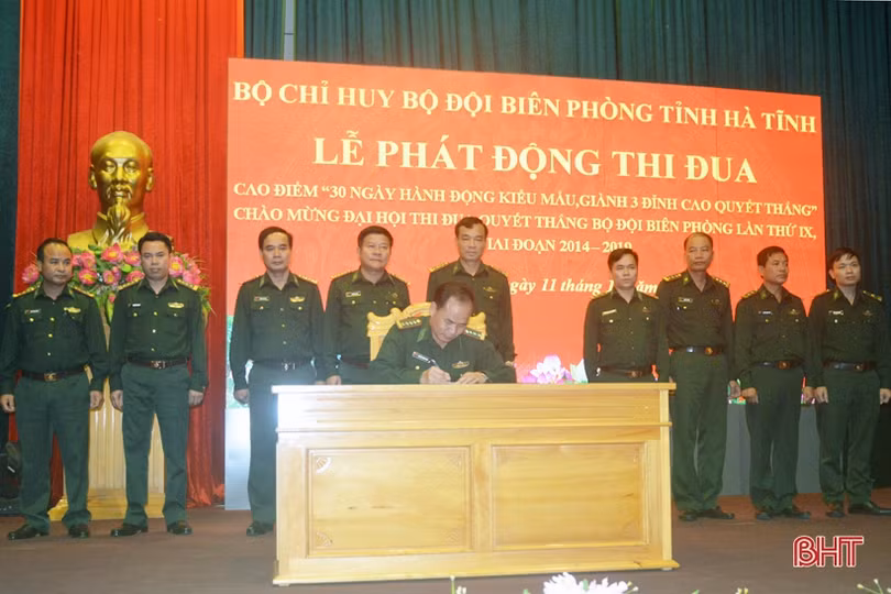 Bộ đội Biên phòng Hà Tĩnh “30 ngày hành động kiểu mẫu, giành 3 đỉnh cao quyết thắng”