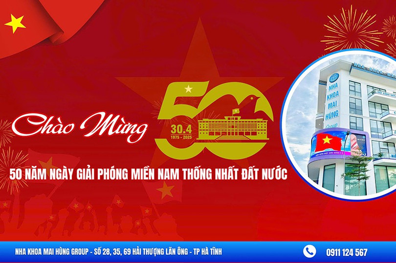 Nha khoa Mai Hùng Group dành tặng khách hàng nhiều ưu đãi đặc biệt nhân dịp kỷ niệm 50 năm Ngày Giải phóng miền Nam, thống nhất đất nước. nha-khoa.jpg