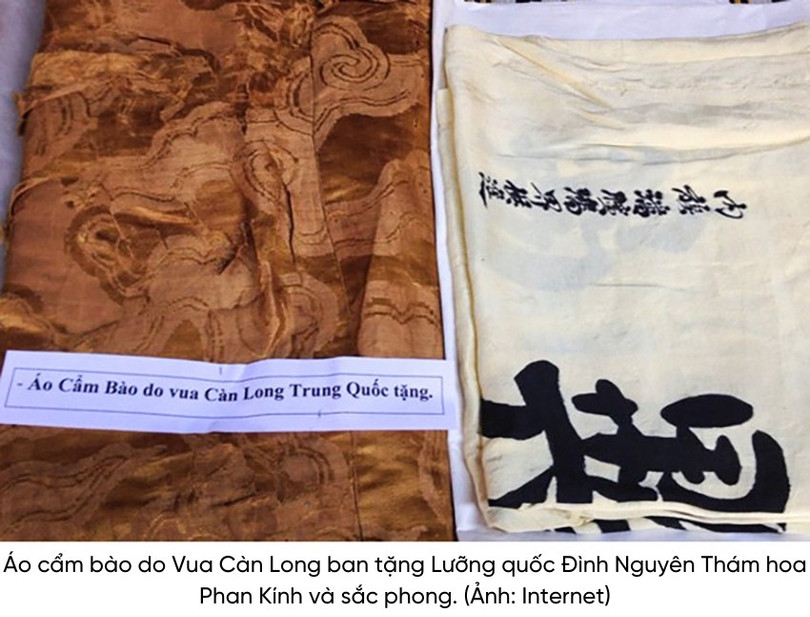 Ông được vị vua nào của nhà Thanh phong là Lưỡng quốc Đình nguyên Thám hoa? 