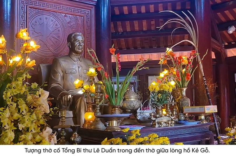 <p>Đền thờ cố Tổng Bí thư Lê Duẩn tại hồ Kẻ Gỗ được xây dựng vào năm nào? </p>