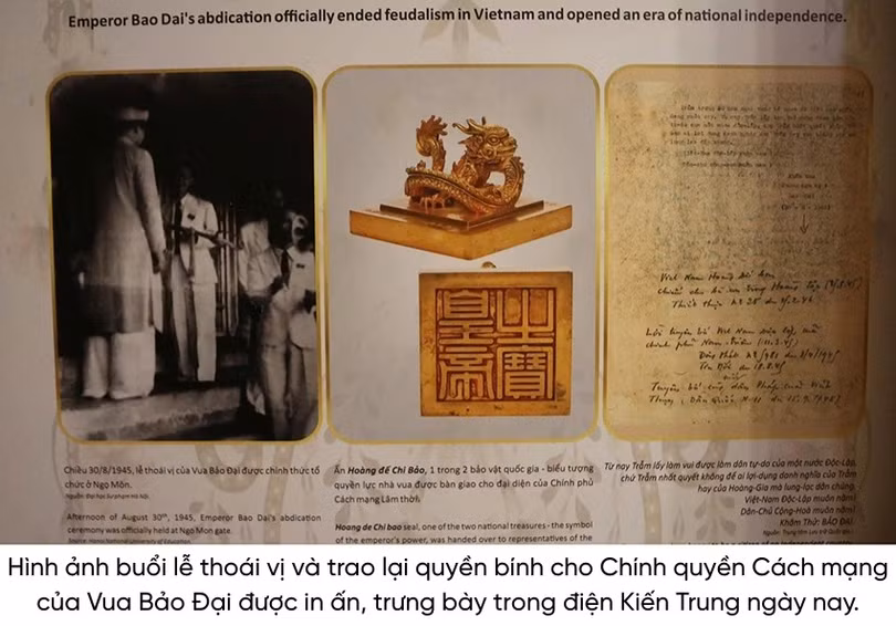 Chiếu thoái vị được tuyên đọc tại đâu vào ngày 30/8/1945?