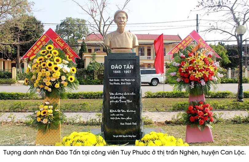 Bức tượng danh nhân này được đặt tại Hà Tĩnh vào năm nào?