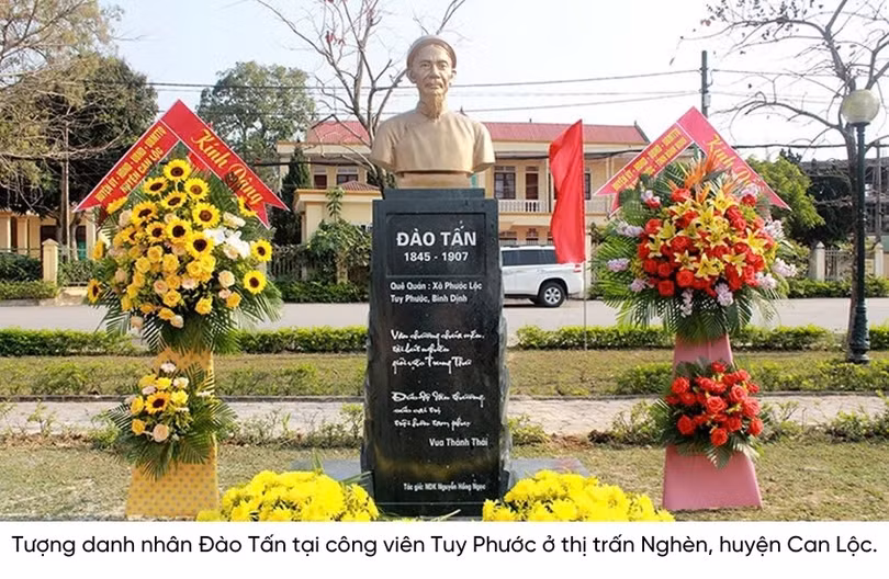 Bức tượng danh nhân này được đặt tại Hà Tĩnh vào năm nào?