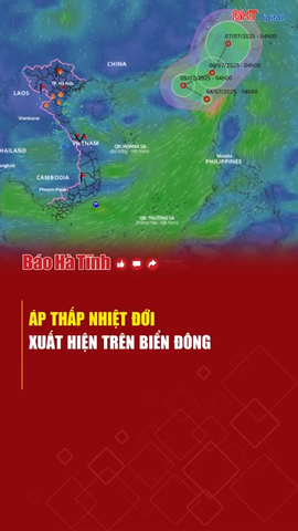 Áp thấp nhiệt đới xuất hiện trên Biển Đông, cảnh báo gió mạnh sóng lớn