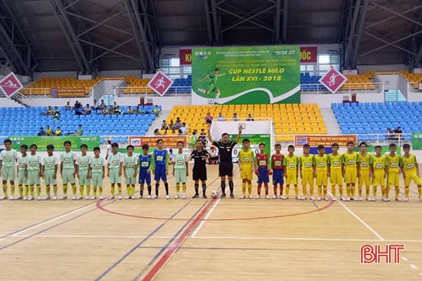 Nhi đồng Hà Tĩnh xuất sắc vào tứ kết Cúp Milo 2018