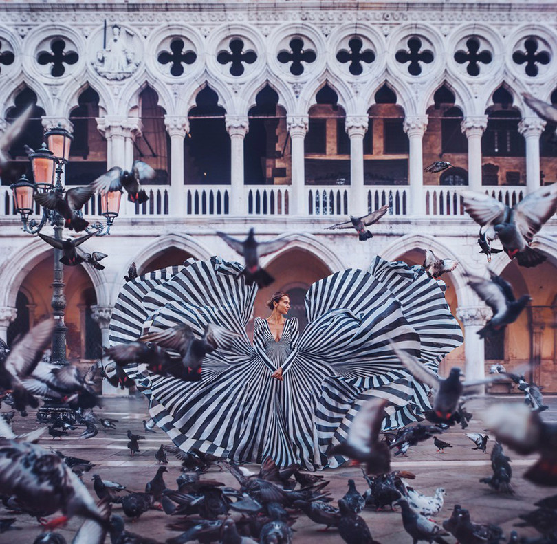 Cô gái lang thang khắp thế giới chụp ảnh đầy biến ảo