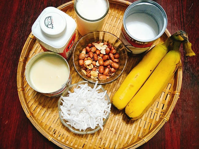 Chỉ 3 bước đơn giản có ngay kem chuối dừa vừa thơm vừa mát