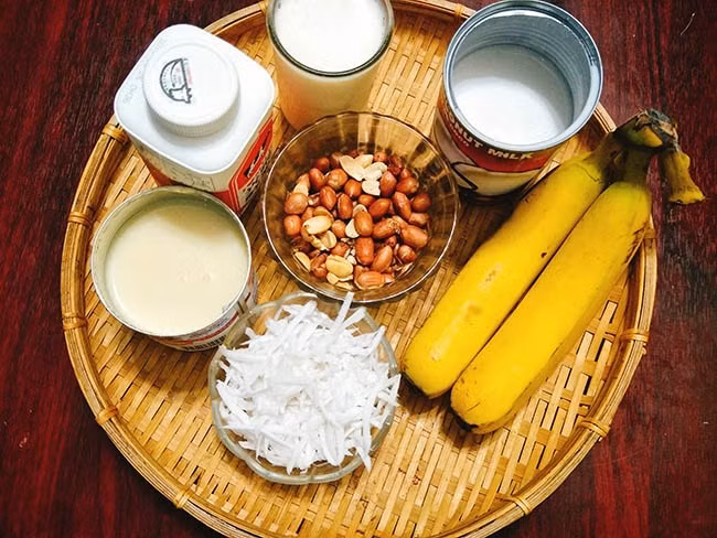 Chỉ 3 bước đơn giản có ngay kem chuối dừa vừa thơm vừa mát