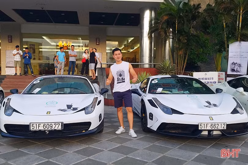 Dàn siêu xe trăm tỷ của ông chủ cà phê Trung Nguyên gây sốt tại Hà Tĩnh