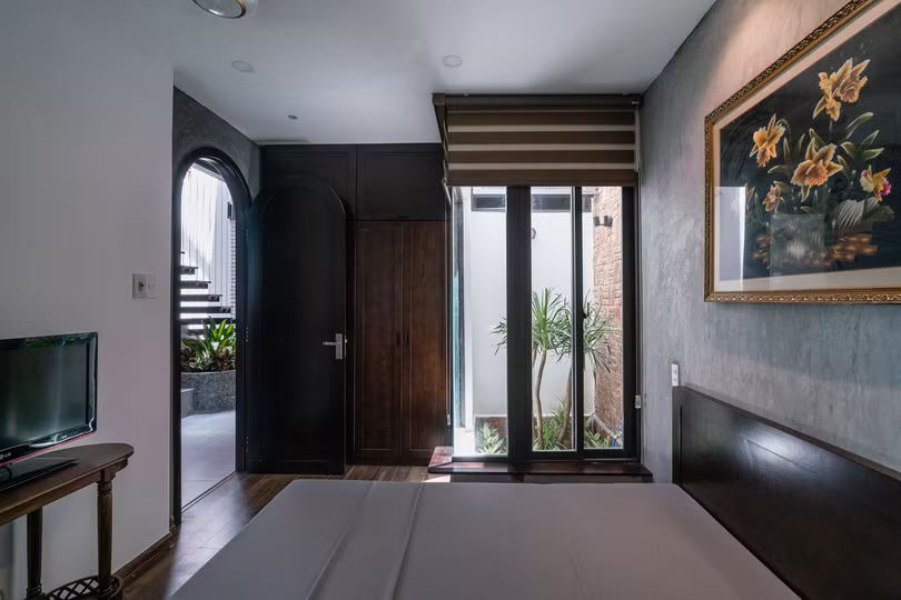 Kiến trúc độc đáo của ngôi nhà mái dốc ở Đà Nẵng