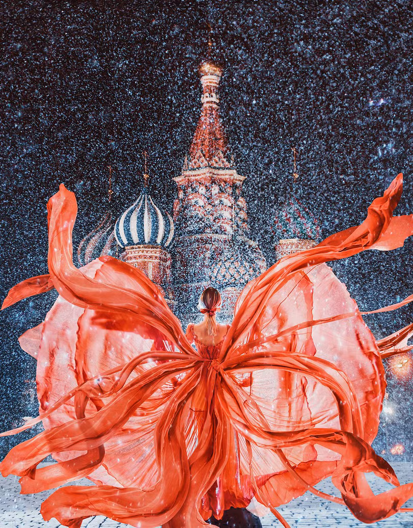 Cô gái lang thang khắp thế giới chụp ảnh đầy biến ảo