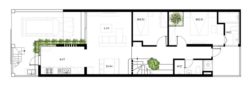 Kiến trúc độc đáo của ngôi nhà mái dốc ở Đà Nẵng