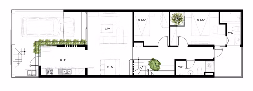 Kiến trúc độc đáo của ngôi nhà mái dốc ở Đà Nẵng