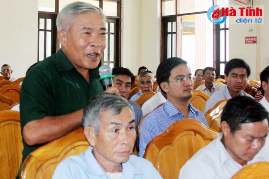 Cử tri Nguyễn Văn Hàm ở khối phố Nhân Hòa, phường Kỳ Liên: Việc áp giá GPMB ở một số nơi, một số thời điểm còn có sự chênh lệch khá lớn