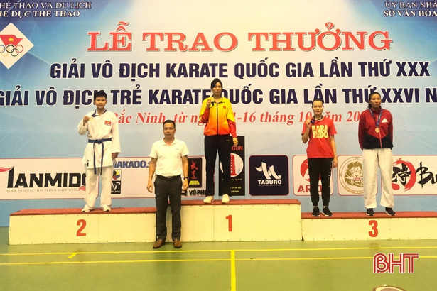 Hà Tĩnh giành 3 huy chương tại các giải Karate, Muay toàn quốc năm 2020