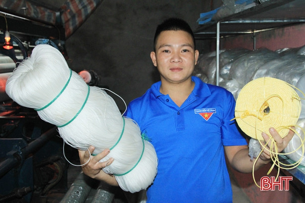 Ra mắt mô hình sản xuất lưới ngư cụ đầu tiên ở Hà Tĩnh