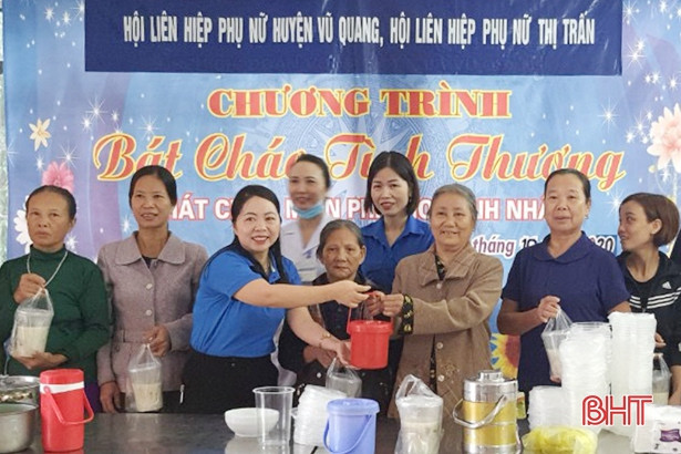 Chăm lo cho bệnh nhân nghèo và phụ nữ có hoàn cảnh khó khăn ở Vũ Quang