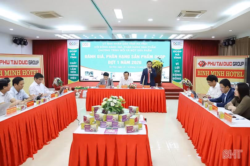 Hà Tĩnh đánh giá, phân hạng 26 sản phẩm OCOP đợt 1 năm 2020