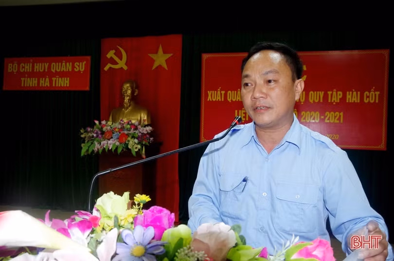 Hà Tĩnh xuất quân làm nhiệm vụ quy tập hài cốt liệt sỹ trên đất bạn Lào