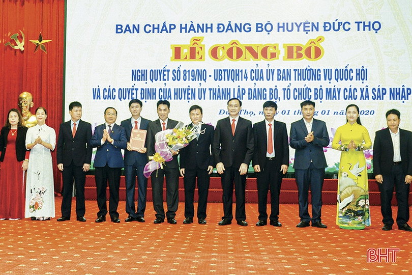 Sắp xếp, tinh gọn bộ máy ở Đức Thọ mỗi năm tiết kiệm gần 50 tỷ đồng ảnh 1 Sắp xếp, tinh gọn bộ máy ở Đức Thọ mỗi năm tiết kiệm gần 50 tỷ đồng