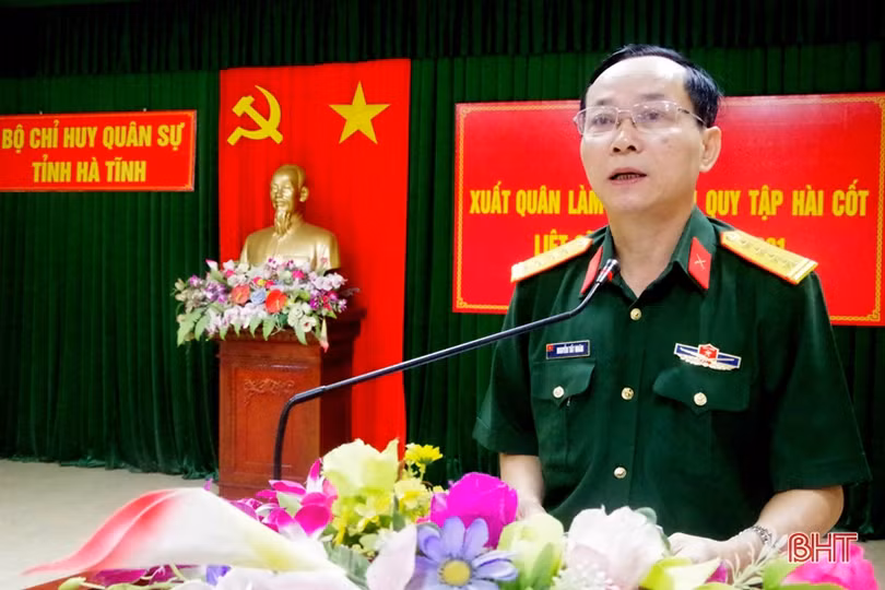 Hà Tĩnh xuất quân làm nhiệm vụ quy tập hài cốt liệt sỹ trên đất bạn Lào