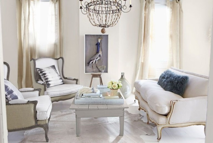 10 ý tưởng thiết kế phòng khách tông trắng đẹp xuất sắc