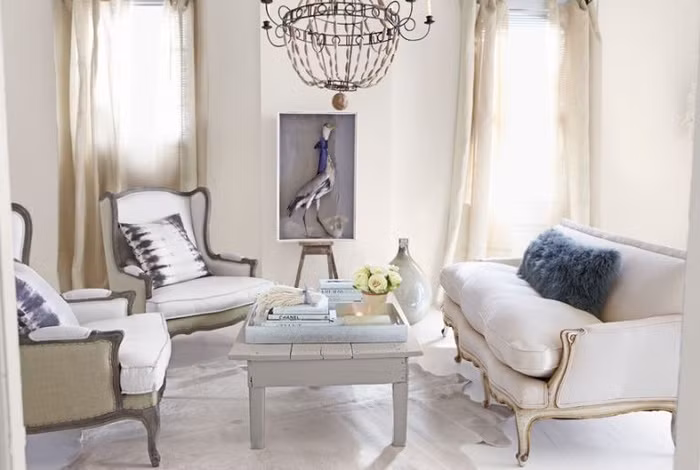 10 ý tưởng thiết kế phòng khách tông trắng đẹp xuất sắc