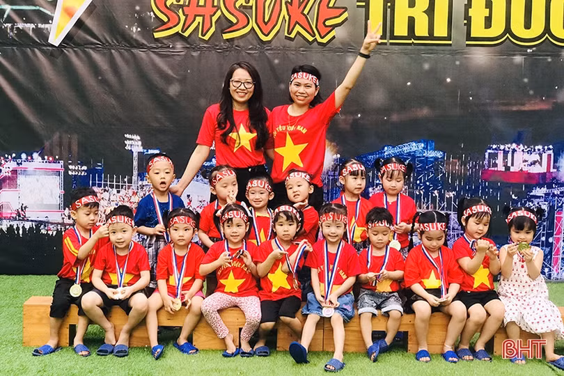 Vui khỏe hội thi Sasuke Trường Mầm non Trí Đức