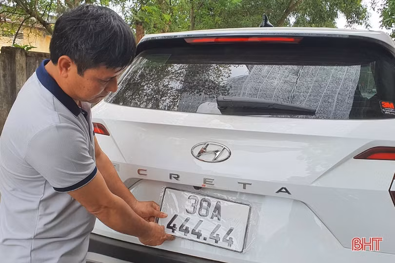 Chủ xe Hyundai Creta ở Hà Tĩnh “trúng” biển số ngũ quý 4