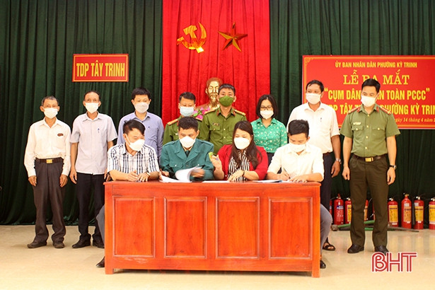 Ra mắt mô hình khu dân cư an toàn phòng cháy, chữa cháy đầu tiên tại TX Kỳ Anh