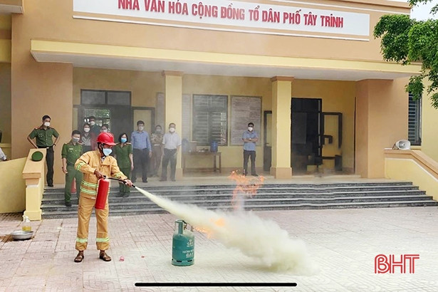 Ra mắt mô hình khu dân cư an toàn phòng cháy, chữa cháy đầu tiên tại TX Kỳ Anh