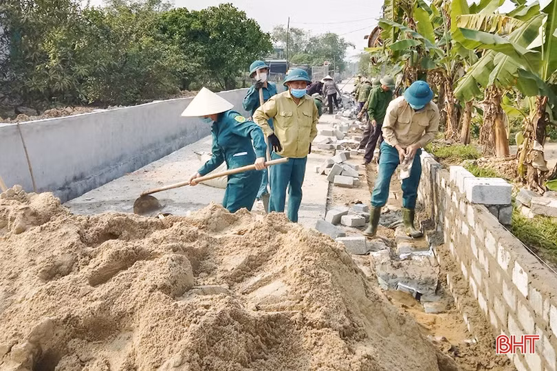 Đảng viên đi trước trong xây dựng khu dân cư NTM kiểu mẫu ở Can Lộc