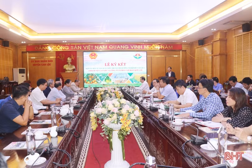 Can Lộc và Công ty Quế Lâm ký kết hợp tác sản xuất nông nghiệp hữu cơ tuần hoàn