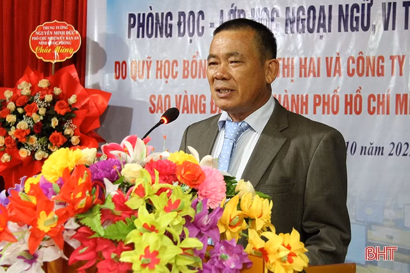 Nghi Xuân khánh thành phòng đọc sách và lớp học ngoại ngữ, vi tính miễn phí