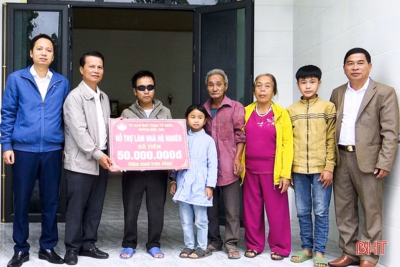 Hỗ trợ 150 triệu đồng xây dựng 3 nhà ở cho hộ nghèo Đức Thọ