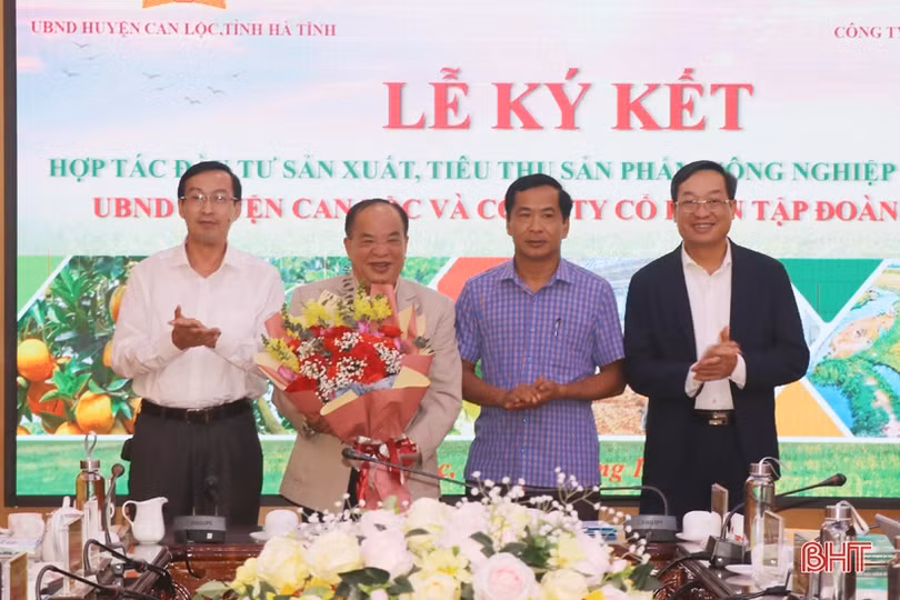 Can Lộc và Công ty Quế Lâm ký kết hợp tác sản xuất nông nghiệp hữu cơ tuần hoàn